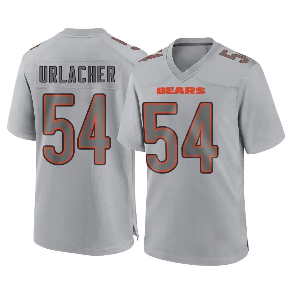 Davalo C.Bears #54 Brian Urlacher Player Gray Atmosphere Fashion Game Stitched Jerseys