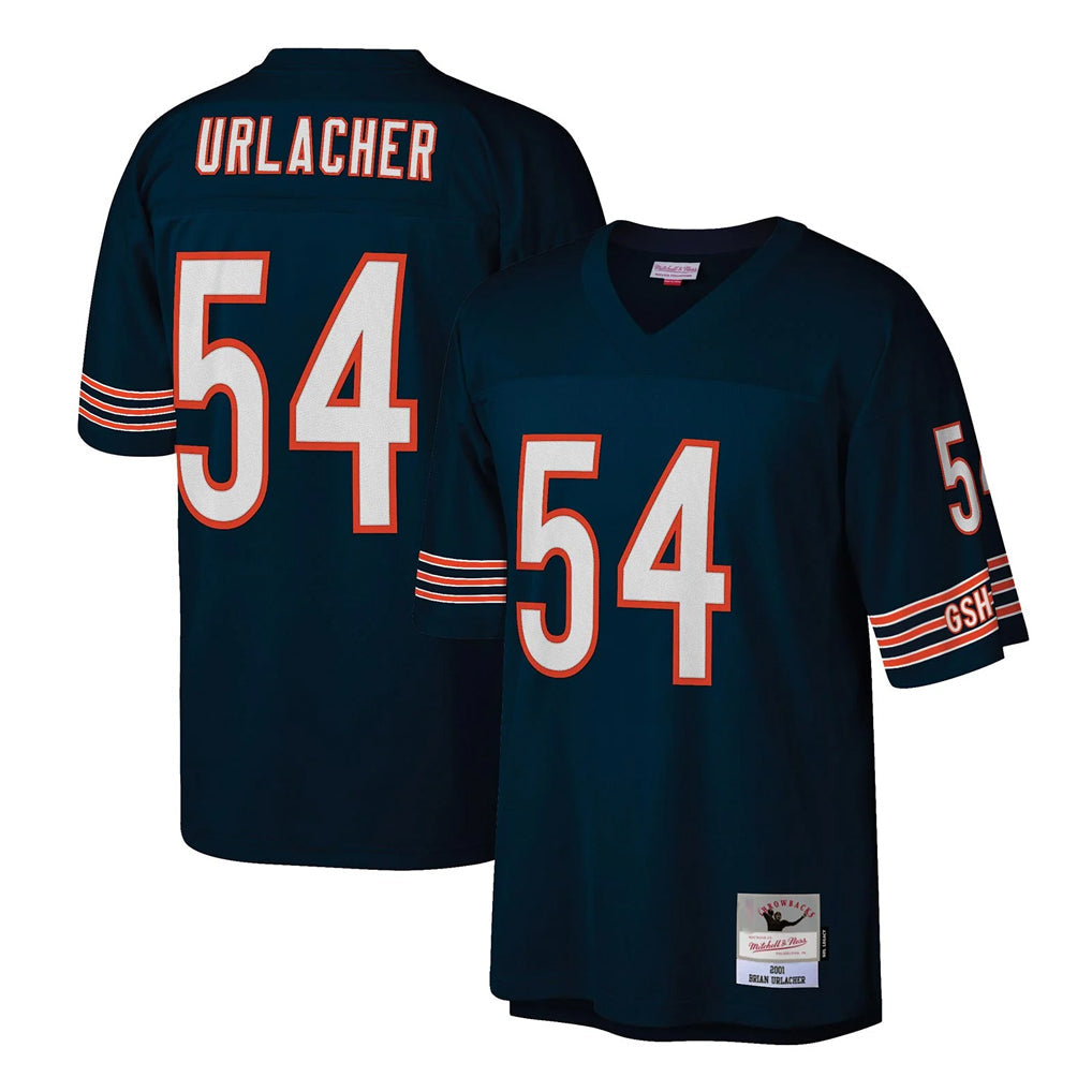 Davalo C.Bears #54 Brian Urlacher Player Navy Mitchell & Ness Legacy Replica Stitched Jerseys