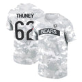 Davalo C.Bears #62 Joe Thuney Player Arctic Camo Salute to Service Performance T-Shirt Limited Stitched Jerseys