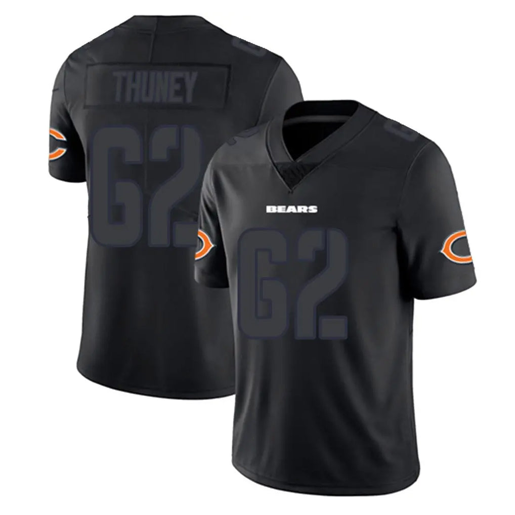 Davalo C.Bears #62 Joe Thuney Player Black Impact Limited Game Stitched Jerseys