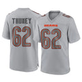 Davalo C.Bears #62 Joe Thuney Player Gray Atmosphere Fashion Game Stitched Jerseys