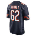 Davalo C.Bears #62 Joe Thuney Player Navy Home Game Stitched Jerseys