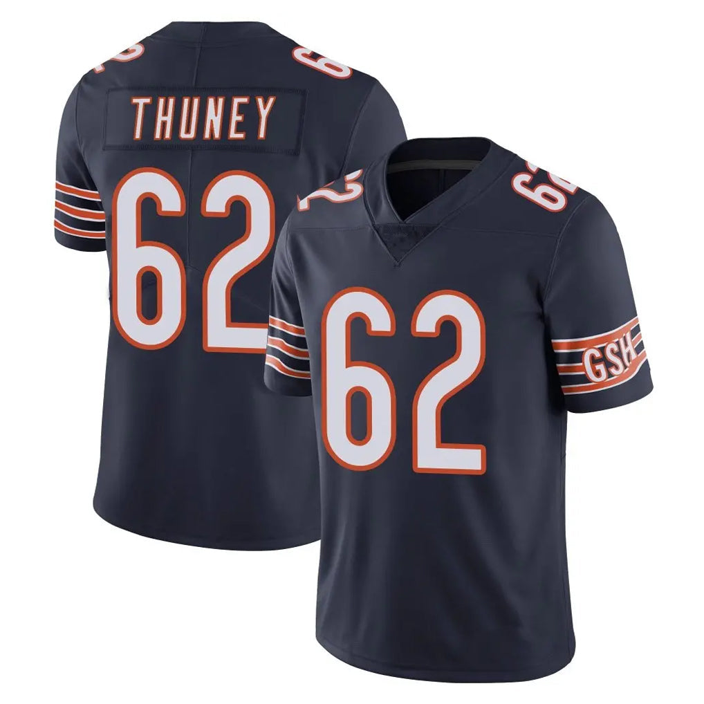 Davalo C.Bears #62 Joe Thuney Player Navy Vapor Untouchable Limited Home Game Stitched Jerseys