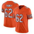 Davalo C.Bears #62 Joe Thuney Player Orange Vapor F.U.S.E. Limited Home Game Stitched Jerseys