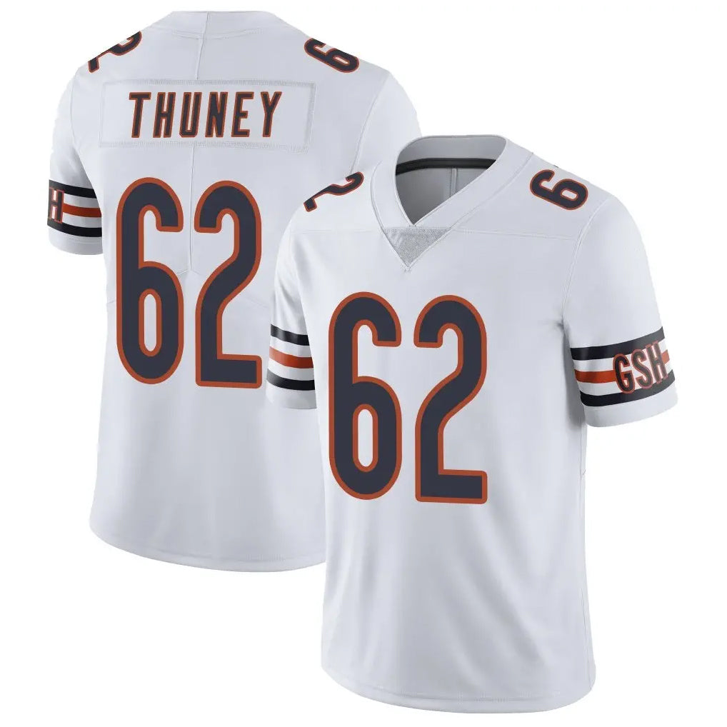Davalo C.Bears #62 Joe Thuney Player White Vapor Untouchable Limited Home Game Stitched Jerseys