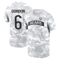 Davalo C.Bears #6 Kyler Gordon Player Arctic Camo Salute to Service Performance T-Shirt Limited Stitched Jerseys
