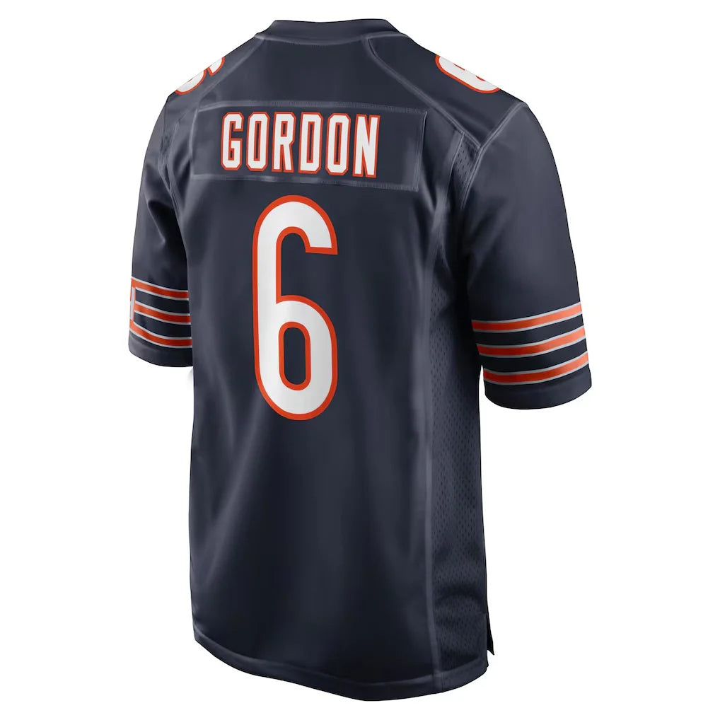 Davalo C.Bears #6 Kyler Gordon Player Navy Home Game Stitched Jerseys