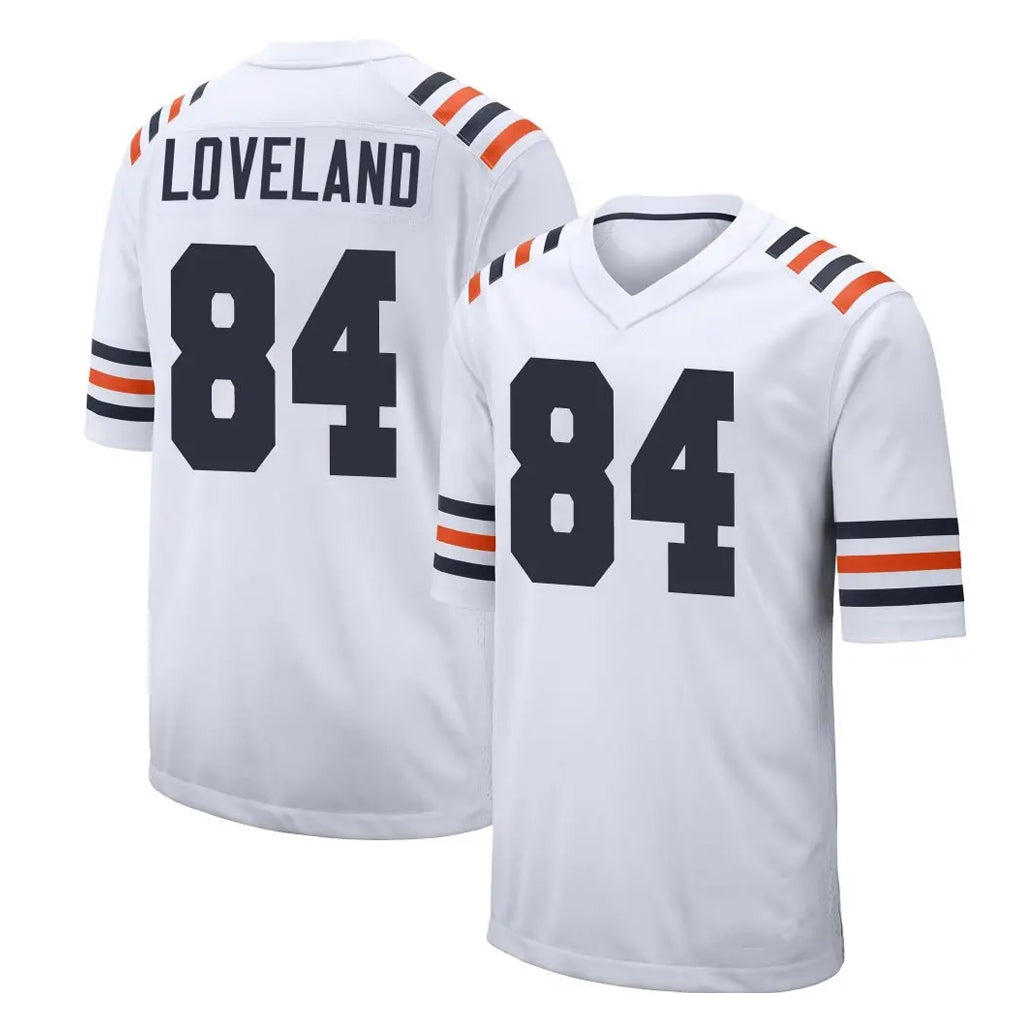 Davalo C.Bears #84 Colston Loveland Player White Classic Home Game Stitched Jerseys