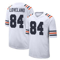 Davalo C.Bears #84 Colston Loveland Player White Classic Home Game Stitched Jerseys