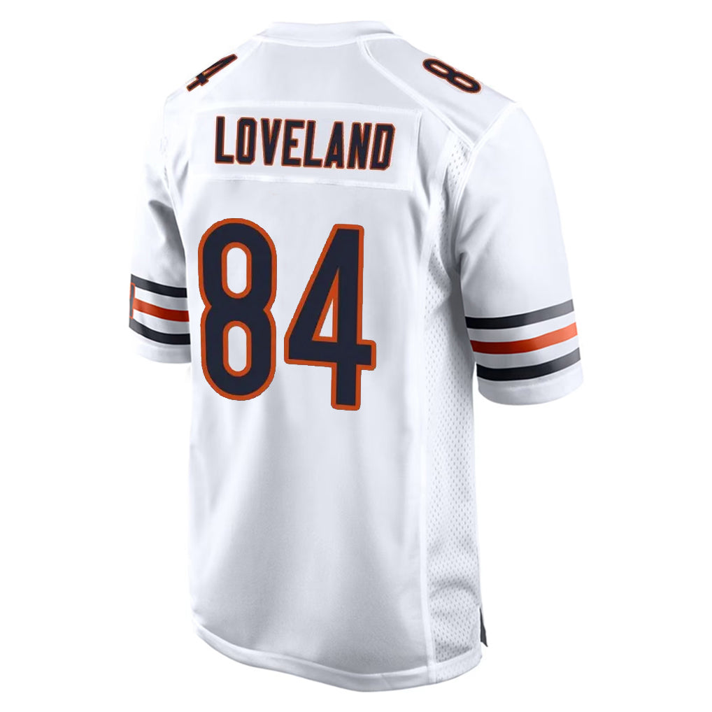 Davalo C.Bears #84 Colston Loveland Player White Home Game Stitched Jerseys