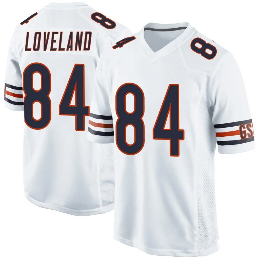 Davalo C.Bears #84 Colston Loveland Player Whtie Home Game Stitched Jerseys