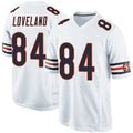 Davalo C.Bears #84 Colston Loveland Player Whtie Home Game Stitched Jerseys