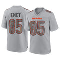 Davalo C.Bears #85 Cole Kmet Player Gray Atmosphere Fashion Game Stitched Jerseys