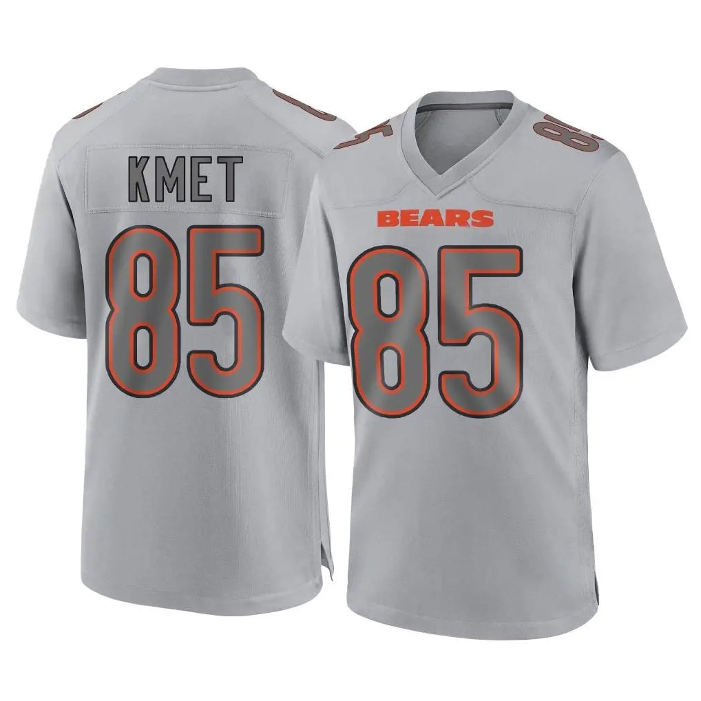 Davalo C.Bears #85 Cole Kmet Player Gray Atmosphere Fashion Game Stitched Jerseys