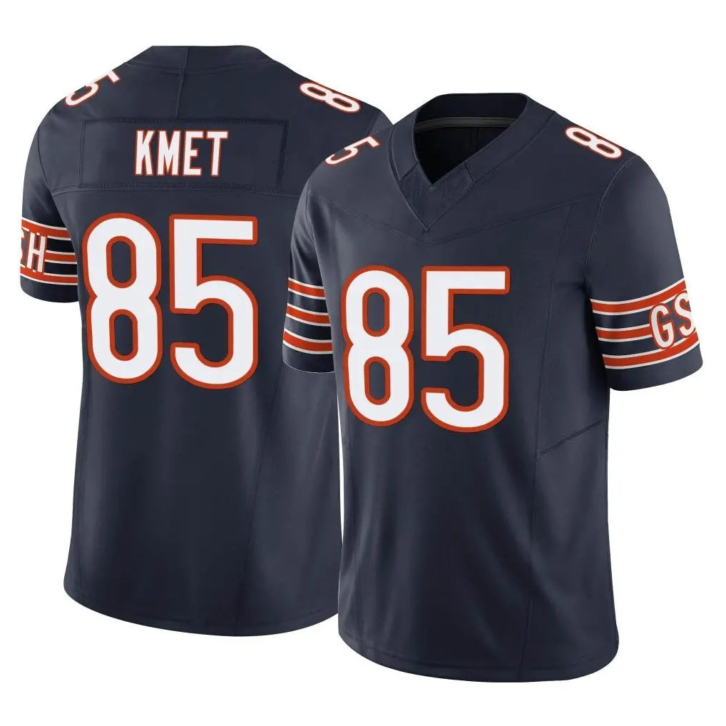 Davalo C.Bears #85 Cole Kmet Player Navy Vapor F.U.S.E. Limited Home Game Stitched Jerseys