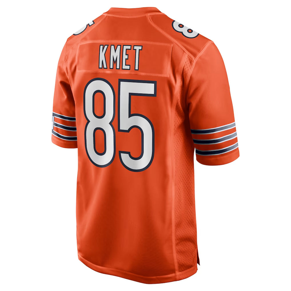 Davalo C.Bears #85 Cole Kmet Player Orange Home Game Stitched Jerseys
