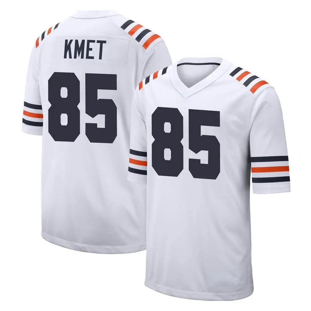 Davalo C.Bears #85 Cole Kmet Player White Classic Home Game Stitched Jerseys