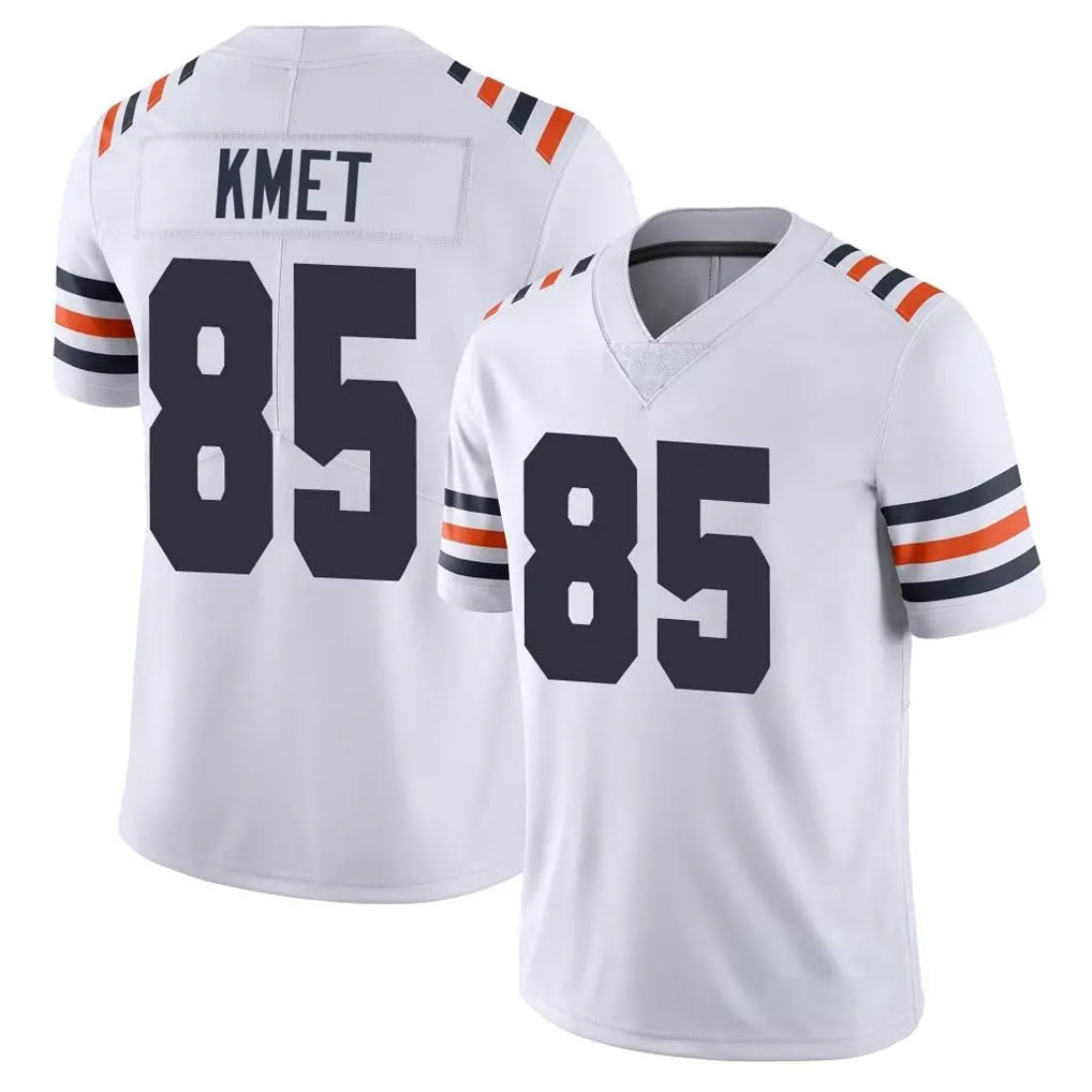 Davalo C.Bears #85 Cole Kmet Player White Classic Vapor Limited Home Game Stitched Jerseys