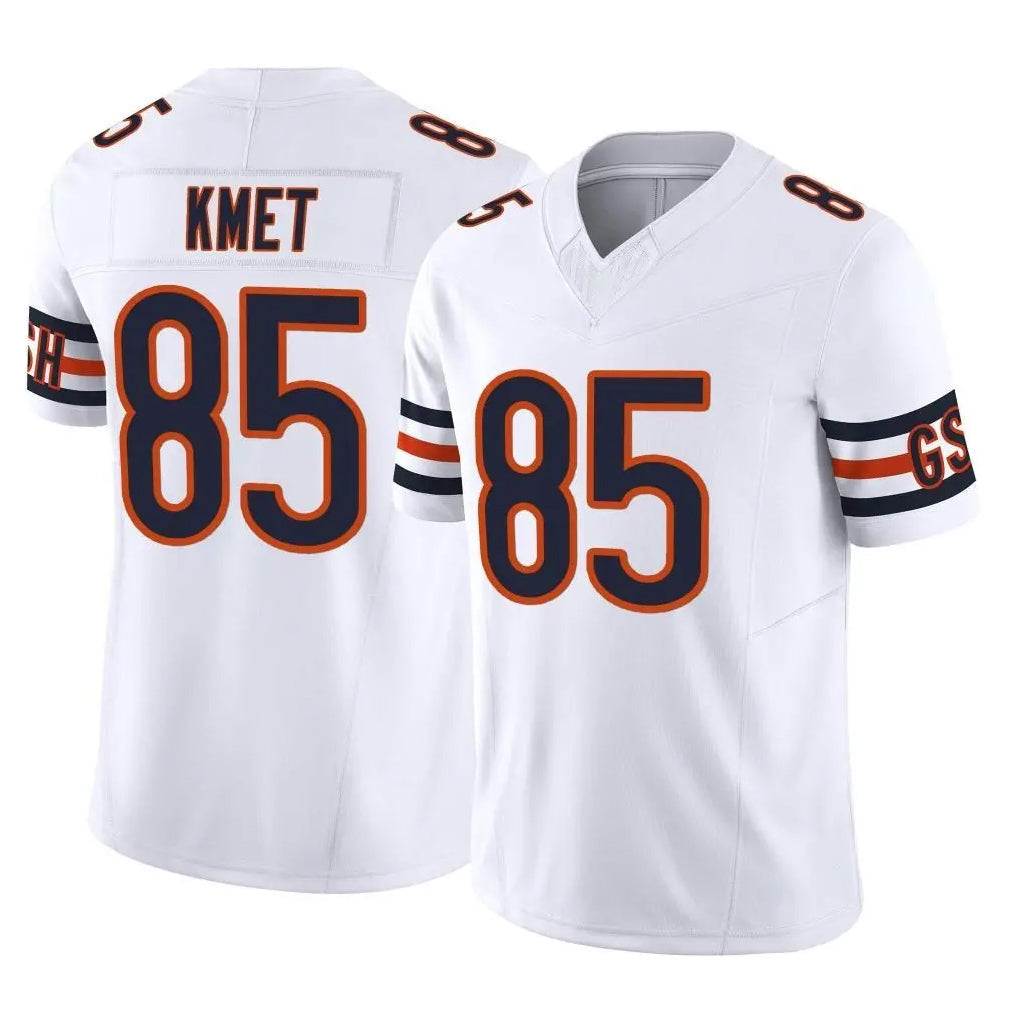 Davalo C.Bears #85 Cole Kmet Player White Vapor F.U.S.E. Limited Home Game Stitched Jerseys