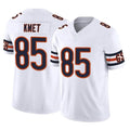 Davalo C.Bears #85 Cole Kmet Player White Vapor F.U.S.E. Limited Home Game Stitched Jerseys