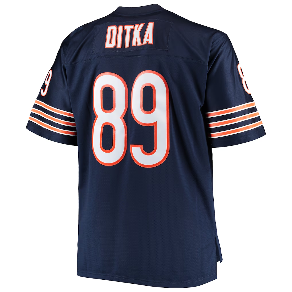 Davalo C.Bears #89 Mike Ditka Mitchell & Ness Navy Big & Tall 1966 Retired Player Replica Jersey