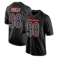 Davalo C.Bears #98 Montez Sweat Player Carbon Black Fashion Game Stitched Jerseys