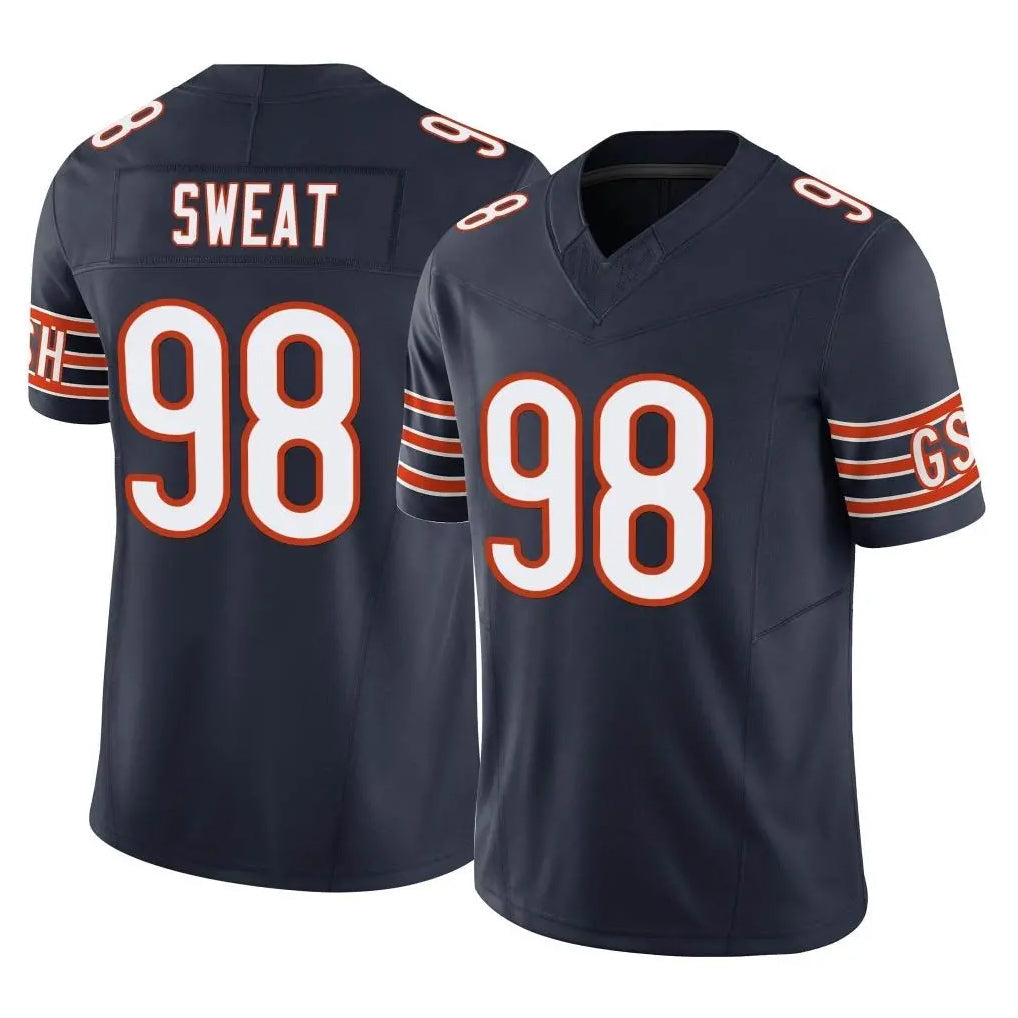 Davalo C.Bears #98 Montez Sweat Player Navy Vapor F.U.S.E. Limited Home Game Stitched Jerseys