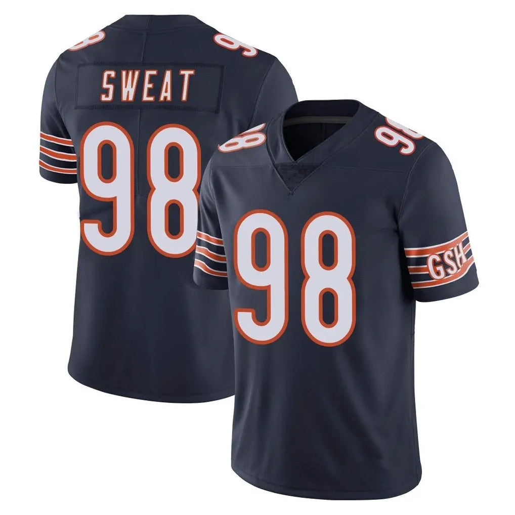 Davalo C.Bears #98 Montez Sweat Player Navy Vapor Untouchable Limited Home Game Stitched Jerseys