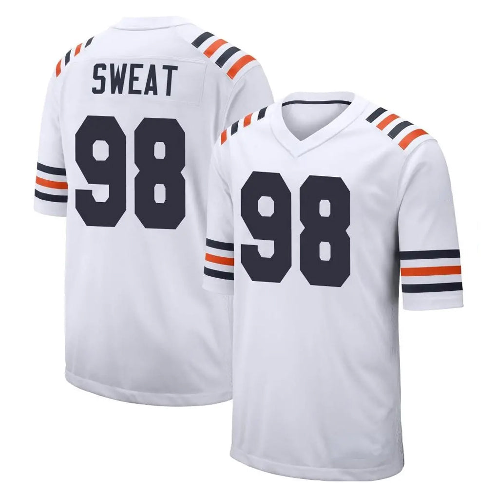 Davalo C.Bears #98 Montez Sweat Player White Classic Home Game Stitched Jerseys