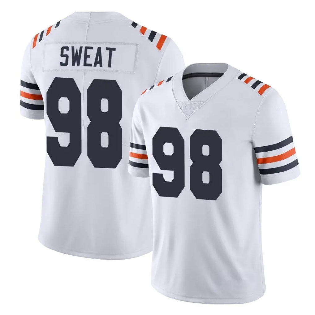 Davalo C.Bears #98 Montez Sweat Player White Classic Vapor Limited Home Game Stitched Jerseys
