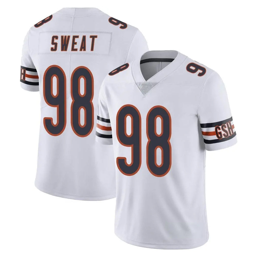Davalo C.Bears #98 Montez Sweat Player White Vapor Untouchable Limited Home Game Stitched Jerseys