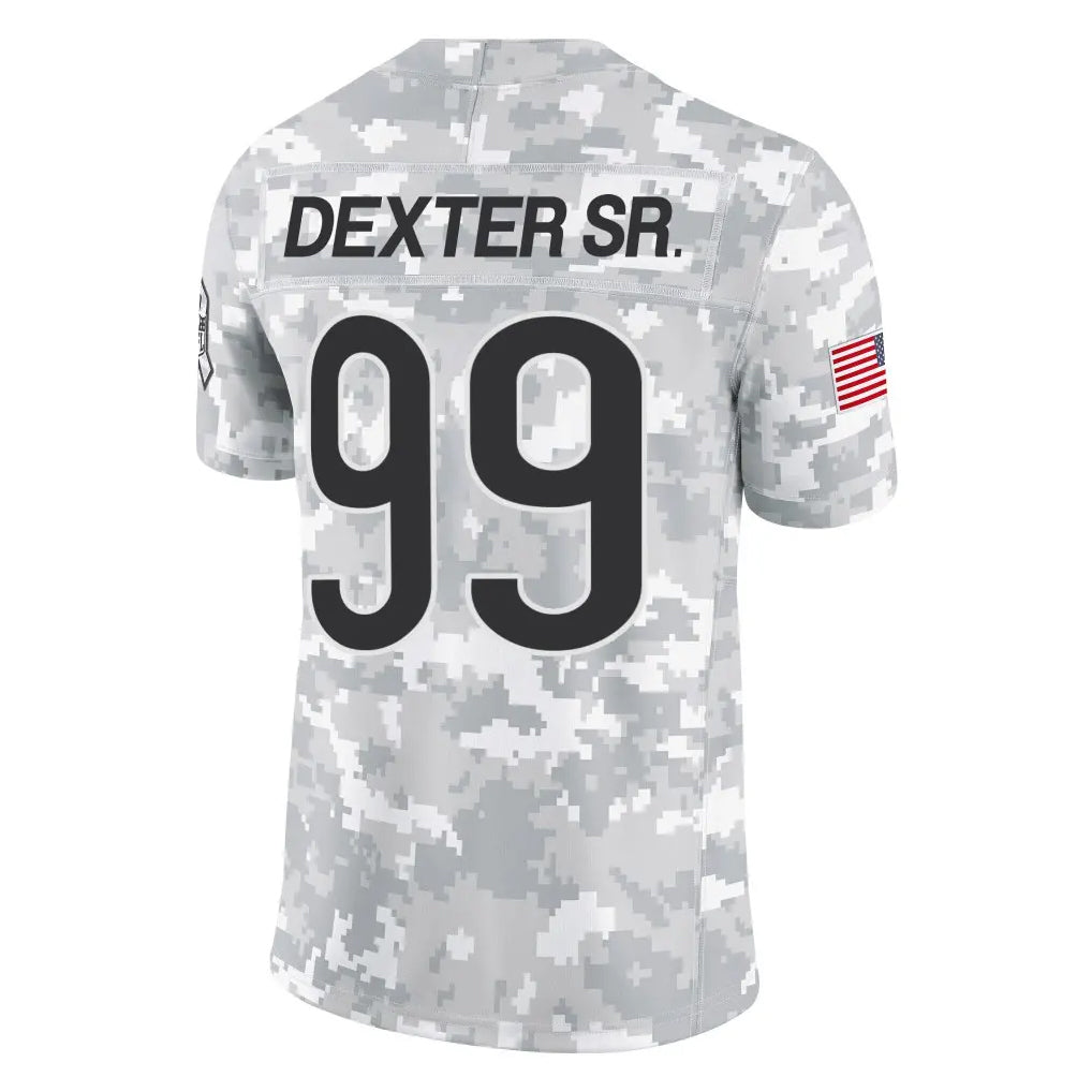 Davalo C.Bears #99 Gervon Dexter Sr. Player Arctic Camo Salute to Service Limited Stitched Jerseys