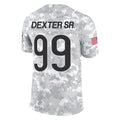 Davalo C.Bears #99 Gervon Dexter Sr. Player Arctic Camo Salute to Service Limited Stitched Jerseys