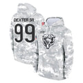 Davalo C.Bears #99 Gervon Dexter Sr. Player Arctic Camo Salute to Service Pullover Hoodies Limited Stitched Jerseys