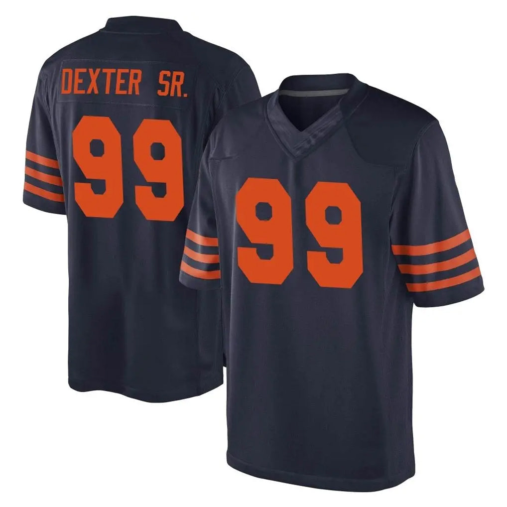 Davalo C.Bears #99 Gervon Dexter Sr. Player Navy Blue Alternate Game Stitched Jerseys
