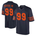 Davalo C.Bears #99 Gervon Dexter Sr. Player Navy Blue Alternate Game Stitched Jerseys