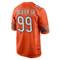 Davalo C.Bears #99 Gervon Dexter Sr. Player Orange Home Game Stitched Jerseys
