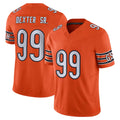 Davalo C.Bears #99 Gervon Dexter Sr. Player Orange Vapor F.U.S.E. Limited Home Game Stitched Jerseys