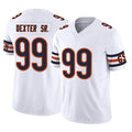 Davalo C.Bears #99 Gervon Dexter Sr. Player White Vapor F.U.S.E. Limited Home Game Stitched Jerseys