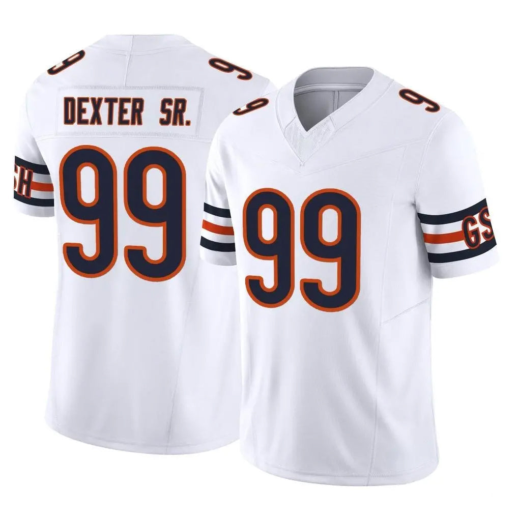 Davalo C.Bears #99 Gervon Dexter Sr. Player White Vapor F.U.S.E. Limited Home Game Stitched Jerseys