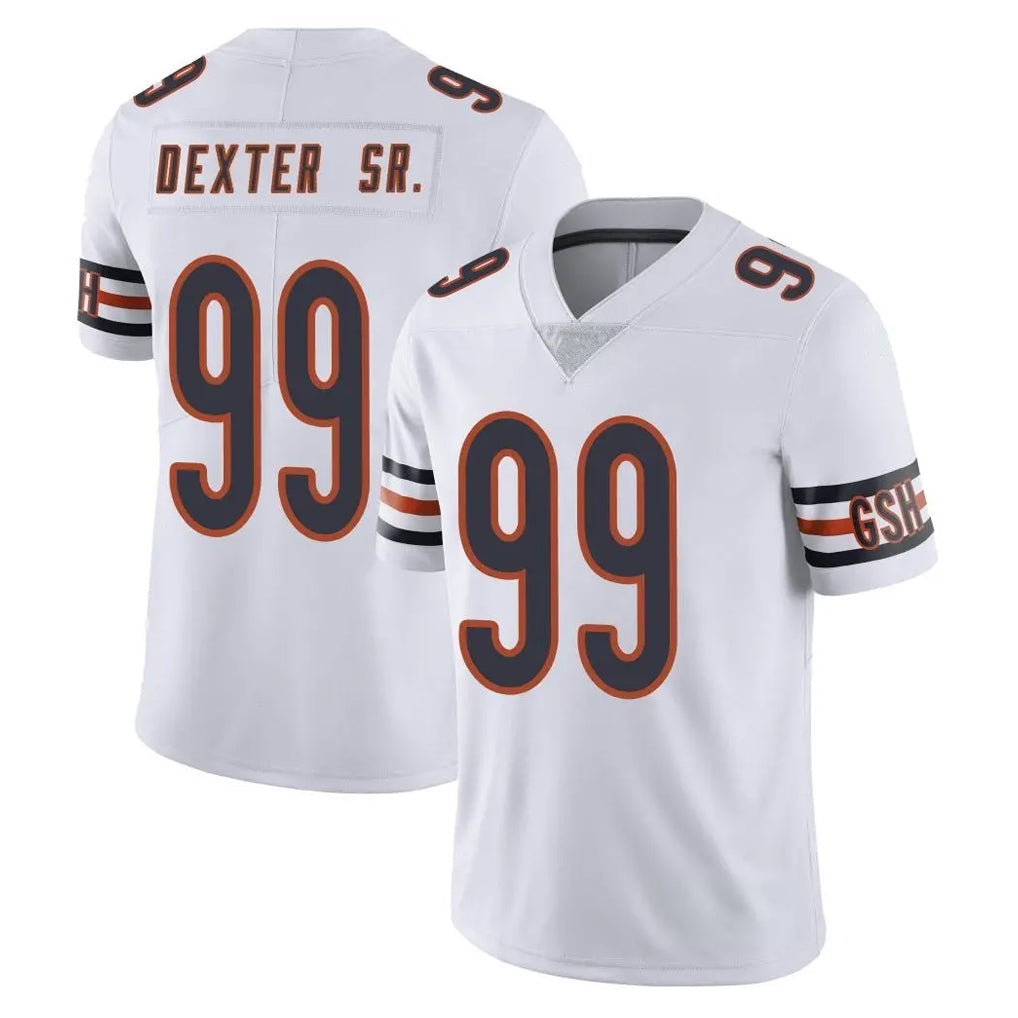 Davalo C.Bears #99 Gervon Dexter Sr. Player White Vapor Untouchable Limited Home Game Stitched Jerseys