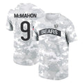 Davalo C.Bears #9 Jim McMahon Player Arctic Camo Salute to Service Performance T-Shirt Limited Stitched Jerseys