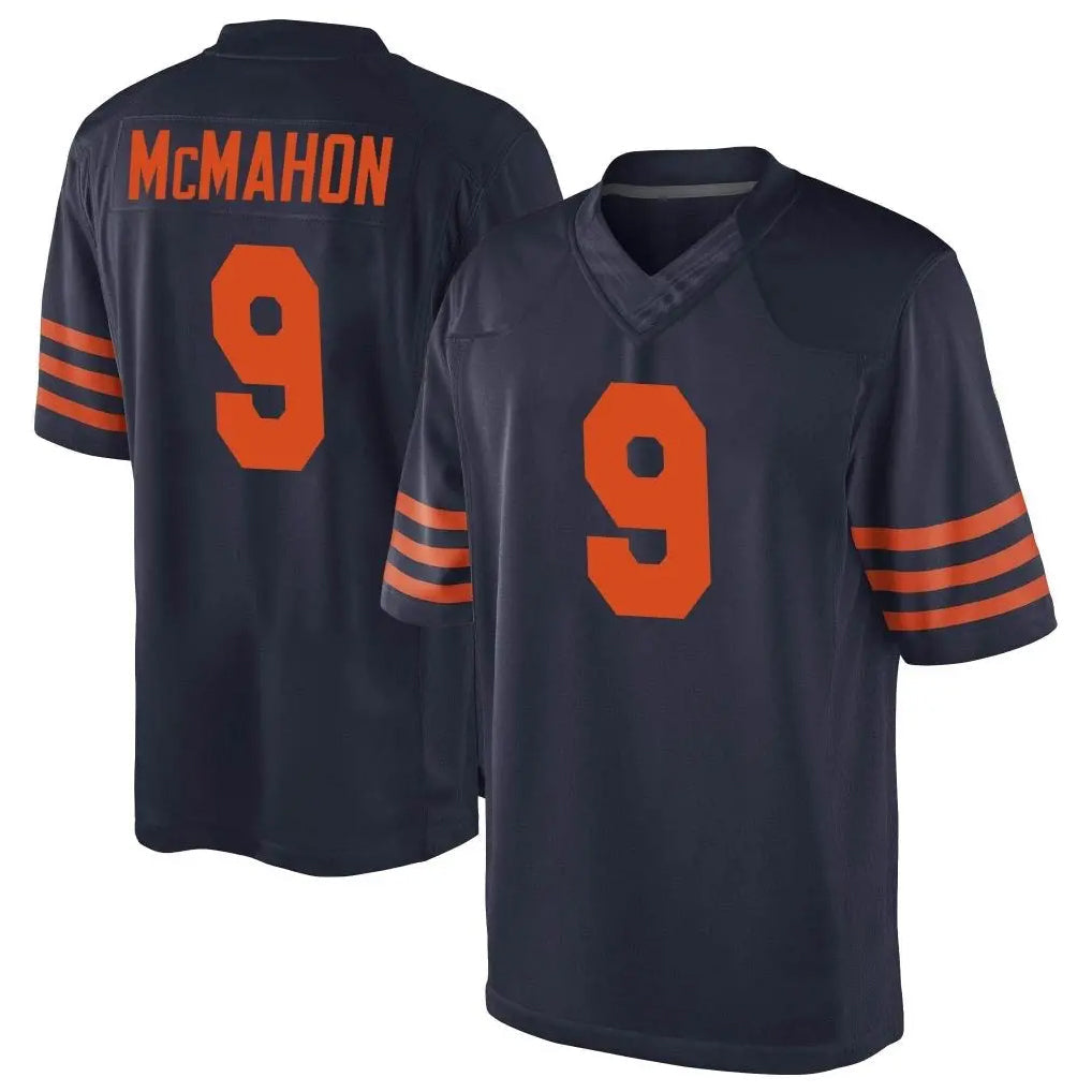 Davalo C.Bears #9 Jim McMahon Player Navy Blue Alternate Game Stitched Jerseys