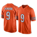 Davalo C.Bears #9 Jim McMahon Player Orange Home Game Stitched Jerseys