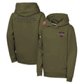 Davalo C.Bengals Olive Salute to Service Pullover Hoodies Limited Blank Player Stitched Jerseys