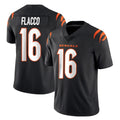 Davalo C.Bengals #16 Joe Flacco Player Black Vapor Untouchable Limited Home Game Stitched Jerseys