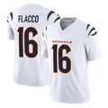 Davalo C.Bengals #16 Joe Flacco Player White Vapor F.U.S.E. Limited Home Game Stitched Jerseys