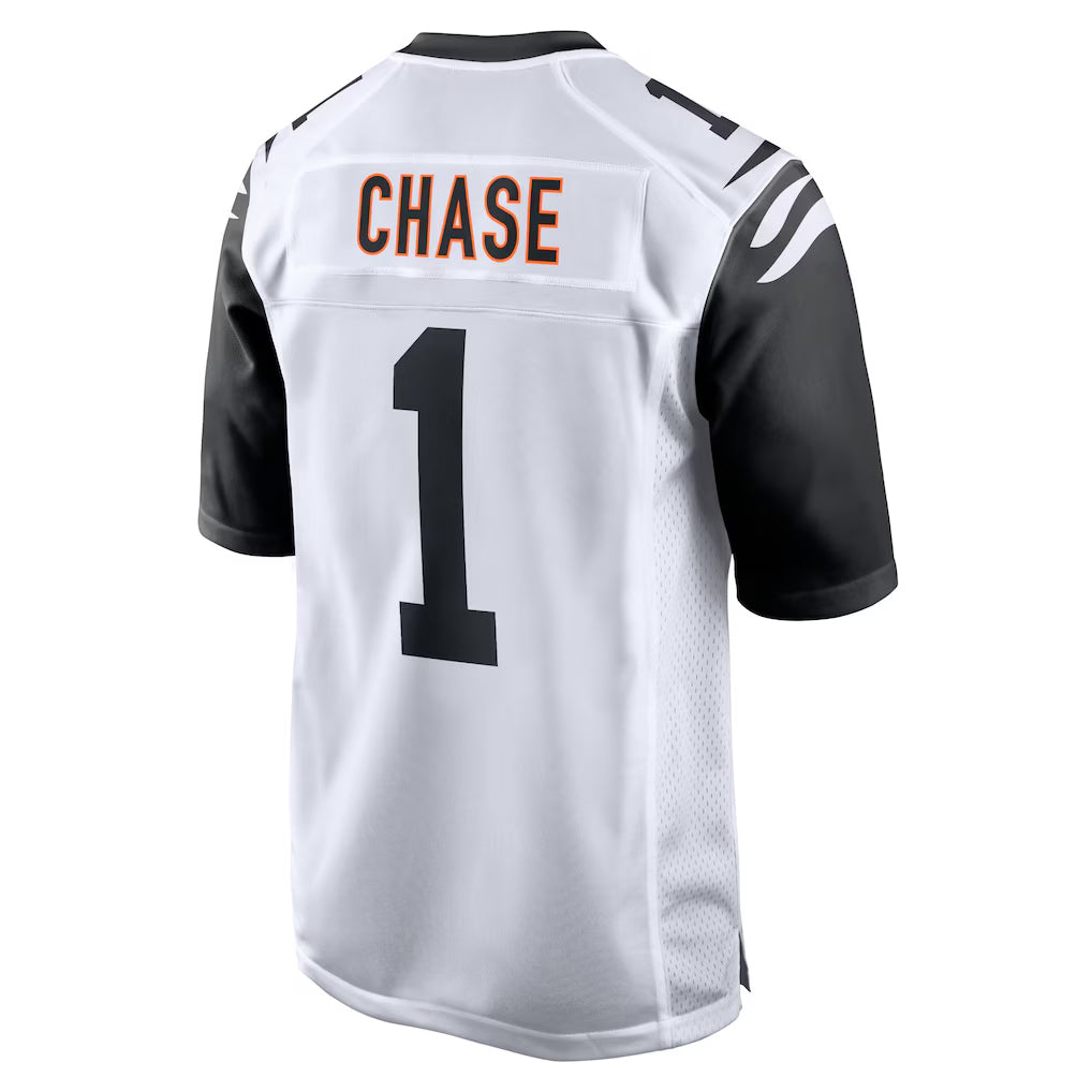 Davalo C.Bengals #1 Ja'Marr Chase Player White Alternate Home Game Stitched Jerseys