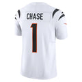 Davalo C.Bengals #1 Ja'Marr Chase Player White Vapor F.U.S.E. Limited Stitched Jerseys