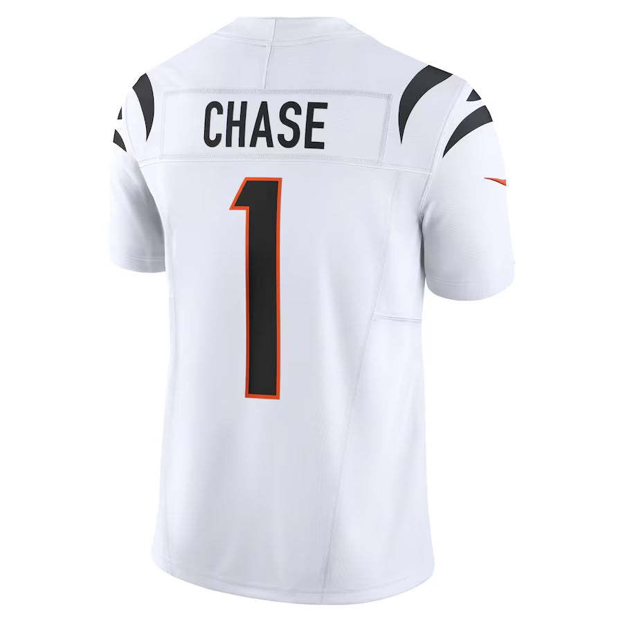Davalo C.Bengals #1 Ja'Marr Chase Player White Vapor F.U.S.E. Limited Stitched Jerseys